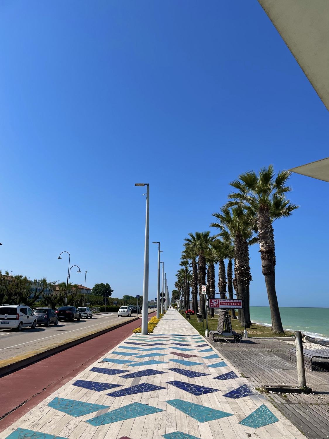 Il lungomare di Porto Sant'Elpidio nelle Marche