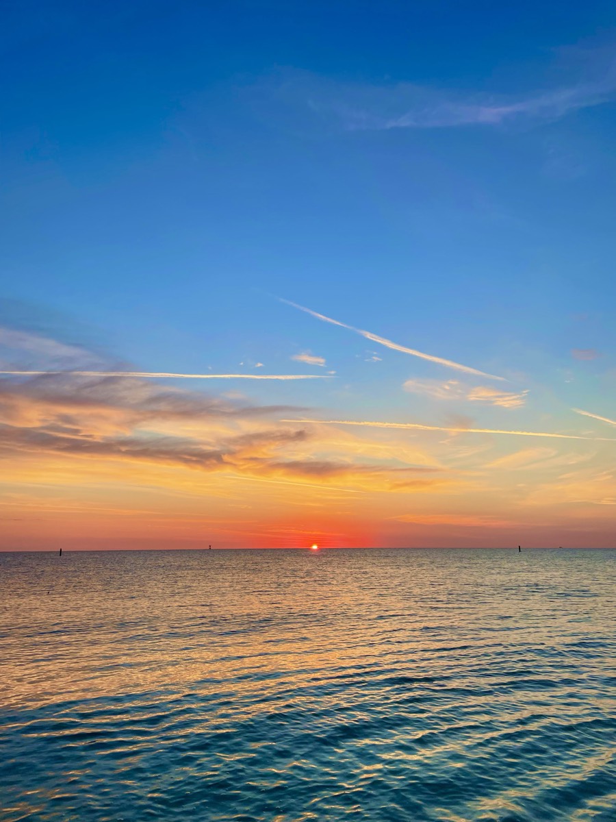 Tramonto sul mare a Porto Sant'Elpidio